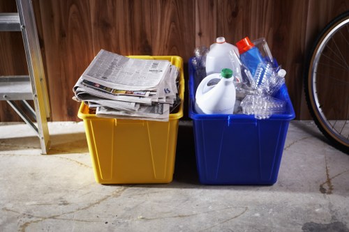 Eco-friendly house clearance process showcasing recycling efforts